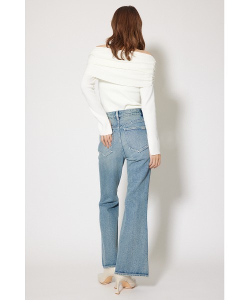 rienda(リエンダ)の「フラワー刺繍ブーツカットデニムパンツ 秋服 冬服(デニムパンツ・レディース・ブルー・SMALL/MEDIUM/X-SMALL)」の5枚目の写真