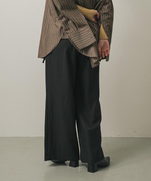 SENSE OF PLACE by URBAN RESEARCH（センスオブプレイスバイアーバンリサーチ）の「ベルトデザインスラックス（その他パンツ・レディース・ブラック/ベージュ/チャコールグレー・MEDIUM/SMALL）」の6枚目の写真