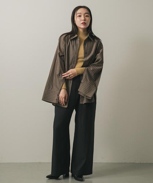 SENSE OF PLACE by URBAN RESEARCH（センスオブプレイスバイアーバンリサーチ）の「ベルトデザインスラックス（その他パンツ・レディース・ブラック/ベージュ/チャコールグレー・MEDIUM/SMALL）」の7枚目の写真