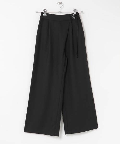 SENSE OF PLACE by URBAN RESEARCH（センスオブプレイスバイアーバンリサーチ）の「ベルトデザインスラックス（その他パンツ・レディース・ブラック/ベージュ/チャコールグレー・MEDIUM/SMALL）」の9枚目の写真