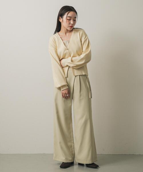 SENSE OF PLACE by URBAN RESEARCH（センスオブプレイスバイアーバンリサーチ）の「ベルトデザインスラックス（その他パンツ・レディース・ブラック/ベージュ/チャコールグレー・MEDIUM/SMALL）」の13枚目の写真