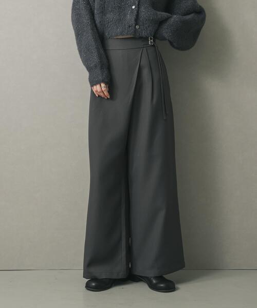 SENSE OF PLACE by URBAN RESEARCH（センスオブプレイスバイアーバンリサーチ）の「ベルトデザインスラックス（その他パンツ・レディース・ブラック/ベージュ/チャコールグレー・MEDIUM/SMALL）」の20枚目の写真