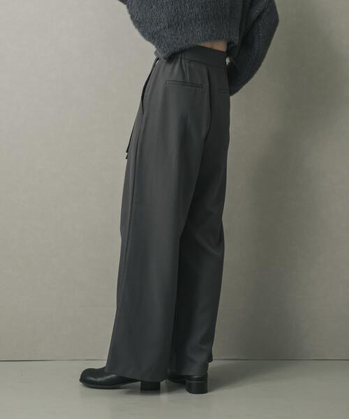 SENSE OF PLACE by URBAN RESEARCH（センスオブプレイスバイアーバンリサーチ）の「ベルトデザインスラックス（その他パンツ・レディース・ブラック/ベージュ/チャコールグレー・MEDIUM/SMALL）」の21枚目の写真