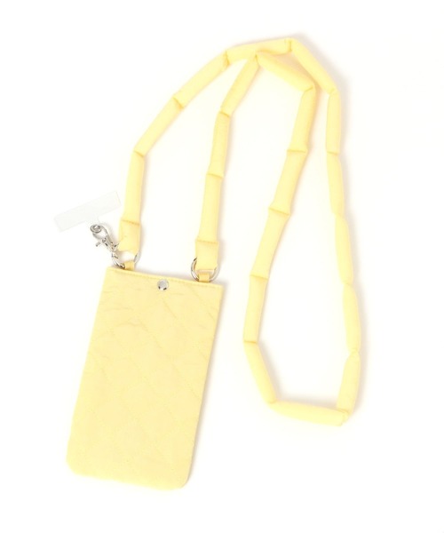 GLOBAL WORK（グローバルワーク）の「キルティングスマホショルダー/599559（スマホケース/カバー・レディース・ブラック/シルバー/ピンク/ネイビー/イエロー・FREE）」の4枚目の写真