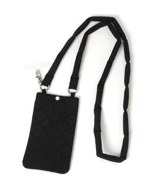 GLOBAL WORK（グローバルワーク）の「キルティングスマホショルダー/599559（スマホケース/カバー・レディース・ブラック/シルバー/ピンク/ネイビー/イエロー・FREE）」の2枚目の写真