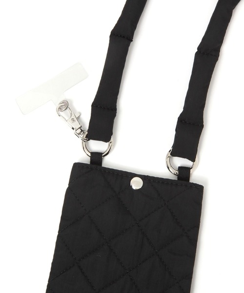 GLOBAL WORK（グローバルワーク）の「キルティングスマホショルダー/599559（スマホケース/カバー・レディース・ブラック/シルバー/ピンク/ネイビー/イエロー・FREE）」の7枚目の写真