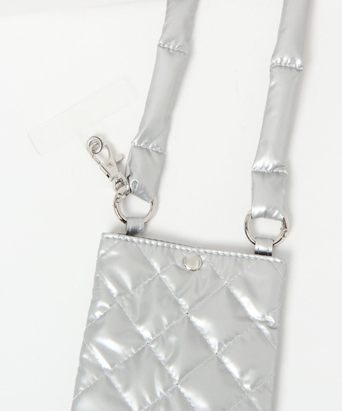 GLOBAL WORK（グローバルワーク）の「キルティングスマホショルダー/599559（スマホケース/カバー・レディース・ブラック/シルバー/ピンク/ネイビー/イエロー・FREE）」の14枚目の写真