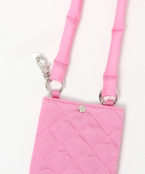 GLOBAL WORK（グローバルワーク）の「キルティングスマホショルダー/599559（スマホケース/カバー・レディース・ブラック/シルバー/ピンク/ネイビー/イエロー・FREE）」の15枚目の写真