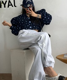 LAFFMO（ラフモ）の「サイドリボンラインスウェットパンツ（その他パンツ・レディース）」