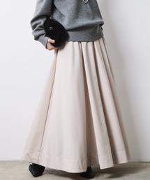 CHIC STYLE | フレアマキシスカート＜大きいサイズ有＞シックスタイル(スカート)