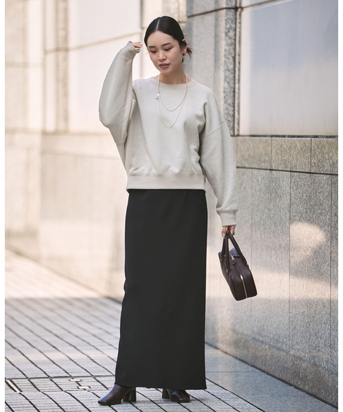 【新品・元値16500円】NOBLE ナッピングオーバーニュアンススウェット NOBLE（ノーブル） トレーナー スウェット ナッピングオーバー