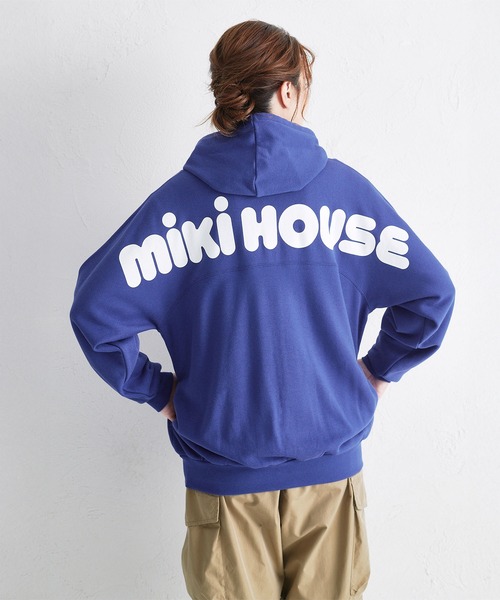 WEB限定】バックロゴパーカー（大人用）（パーカー）｜MIKI HOUSE