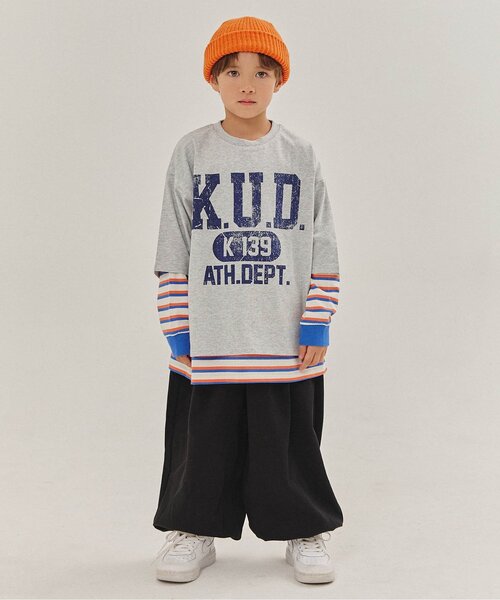 BREEZE（ブリーズ）の「【WEB限定/ジュニア対応】 スーパーワイドパンツ（スウェットパンツ・キッズ・グレー/ブラック・100/110/120/130/140/150）」の3枚目の写真