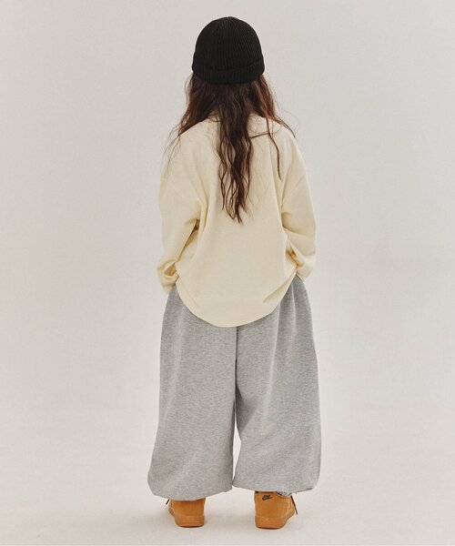 BREEZE（ブリーズ）の「【WEB限定/ジュニア対応】 スーパーワイドパンツ（スウェットパンツ・キッズ・グレー/ブラック・100/110/120/130/140/150）」の7枚目の写真