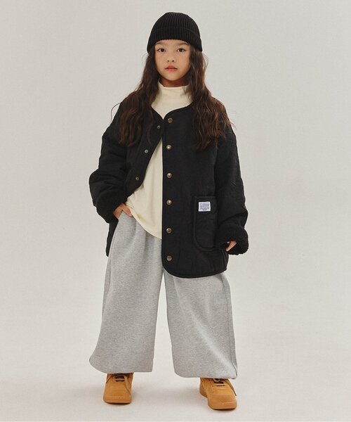 BREEZE（ブリーズ）の「【WEB限定/ジュニア対応】 スーパーワイドパンツ（スウェットパンツ・キッズ・グレー/ブラック・100/110/120/130/140/150）」の8枚目の写真