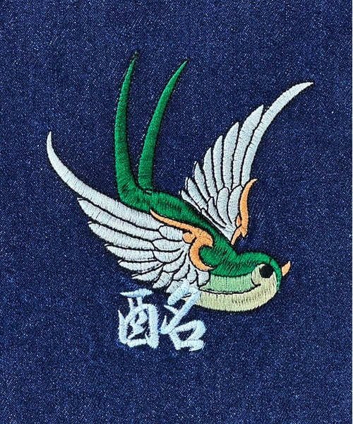 JACKROSE（ジャックローズ）の「YOIDORE ﾁﾍﾞﾀﾝ ﾃﾞﾆﾑｼﾞｬｹｯﾄ（デニムジャケット・メンズ・ライトインディゴブルー/ダークインディゴブルー・M/L/XL）」の10枚目の写真