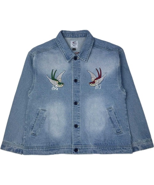 JACKROSE（ジャックローズ）の「YOIDORE ﾁﾍﾞﾀﾝ ﾃﾞﾆﾑｼﾞｬｹｯﾄ（デニムジャケット・メンズ・ライトインディゴブルー/ダークインディゴブルー・M/L/XL）」の13枚目の写真