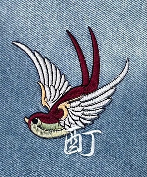 JACKROSE（ジャックローズ）の「YOIDORE ﾁﾍﾞﾀﾝ ﾃﾞﾆﾑｼﾞｬｹｯﾄ（デニムジャケット・メンズ・ライトインディゴブルー/ダークインディゴブルー・M/L/XL）」の14枚目の写真