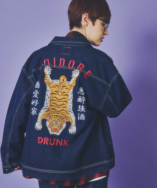 JACKROSE（ジャックローズ）の「YOIDORE ﾁﾍﾞﾀﾝ ﾃﾞﾆﾑｼﾞｬｹｯﾄ（デニムジャケット・メンズ・ライトインディゴブルー/ダークインディゴブルー・M/L/XL）」の22枚目の写真