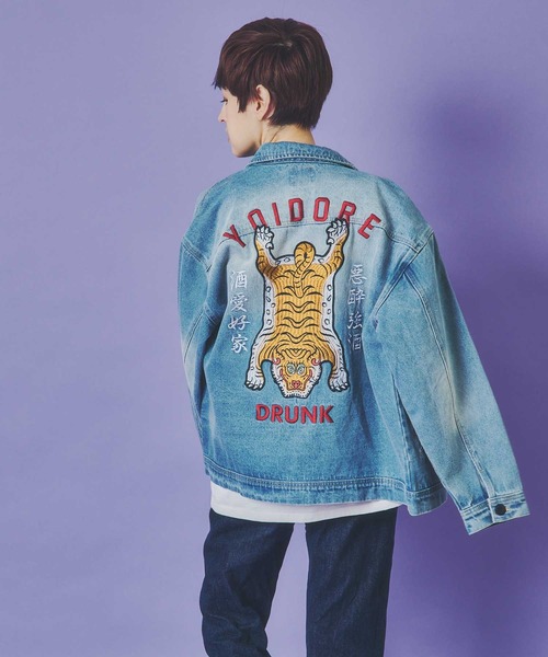 JACKROSE（ジャックローズ）の「YOIDORE ﾁﾍﾞﾀﾝ ﾃﾞﾆﾑｼﾞｬｹｯﾄ（デニムジャケット・メンズ・ライトインディゴブルー/ダークインディゴブルー・M/L/XL）」の4枚目の写真