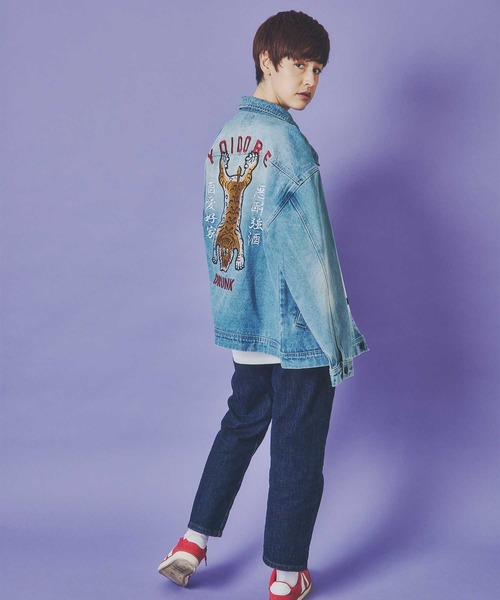 JACKROSE（ジャックローズ）の「YOIDORE ﾁﾍﾞﾀﾝ ﾃﾞﾆﾑｼﾞｬｹｯﾄ（デニムジャケット・メンズ・ライトインディゴブルー/ダークインディゴブルー・M/L/XL）」の7枚目の写真
