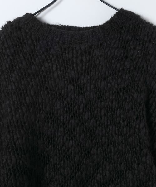 JEANASIS（ジーナシス）の「1.5G BIGスラブプルオーバー/603864（ニット/セーター・レディース・オフホワイト/ブラック・FREE）」の7枚目の写真