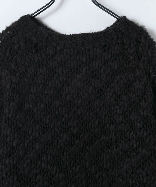 JEANASIS（ジーナシス）の「1.5G BIGスラブプルオーバー/603864（ニット/セーター・レディース・オフホワイト/ブラック・FREE）」の8枚目の写真