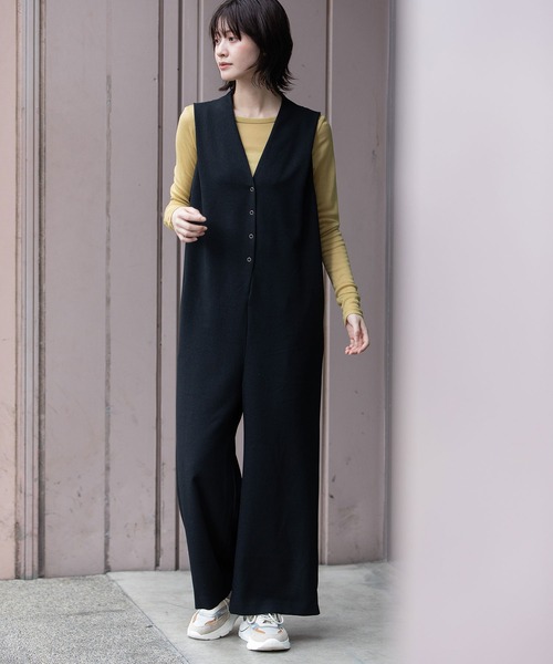 メル　ミューニックオールインワン2点 セール】メランジツイルコンビネゾン（つなぎ/オールインワン