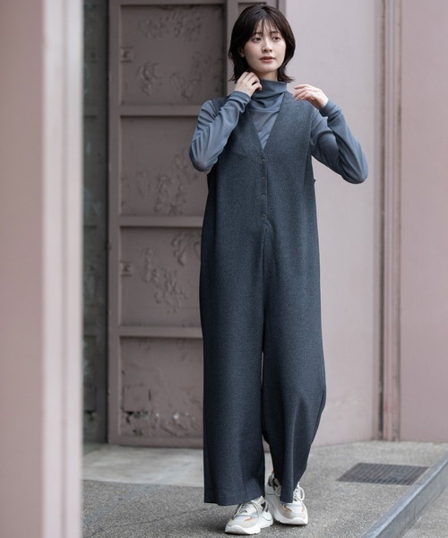 オールインワン　マイラン セール】メランジツイルコンビネゾン（つなぎ/オールインワン