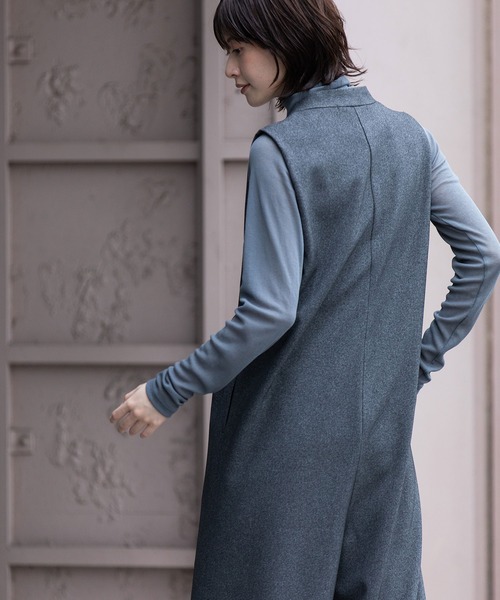 Munich（ミューニック）の「メランジツイルコンビネゾン（つなぎ/オールインワン・レディース・ブラック/ブラウン/チャコールグレー・M/S）」の13枚目の写真