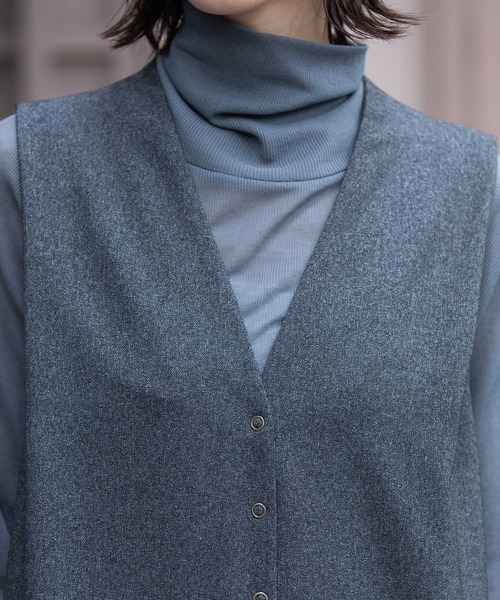 Munich（ミューニック）の「メランジツイルコンビネゾン（つなぎ/オールインワン・レディース・ブラック/ブラウン/チャコールグレー・M/S）」の16枚目の写真