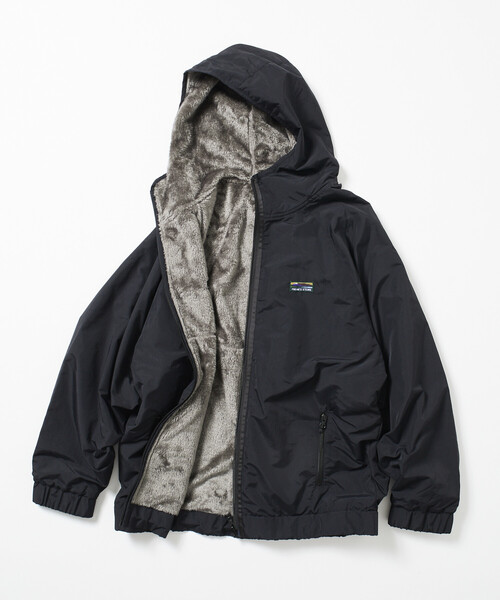 限定展開 リラックスフィット ナイロン フリース リバーシブル