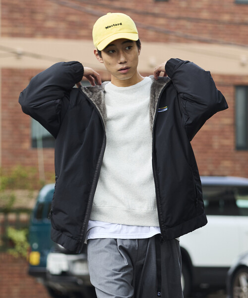 限定展開 リラックスフィット ナイロン フリース リバーシブル