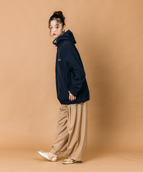 限定展開 リラックスフィット ナイロン フリース リバーシブル