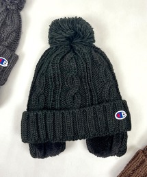 【Champion】チャンピオン 耳付き ポンポン イヤー裏ボアワッチ ニット帽