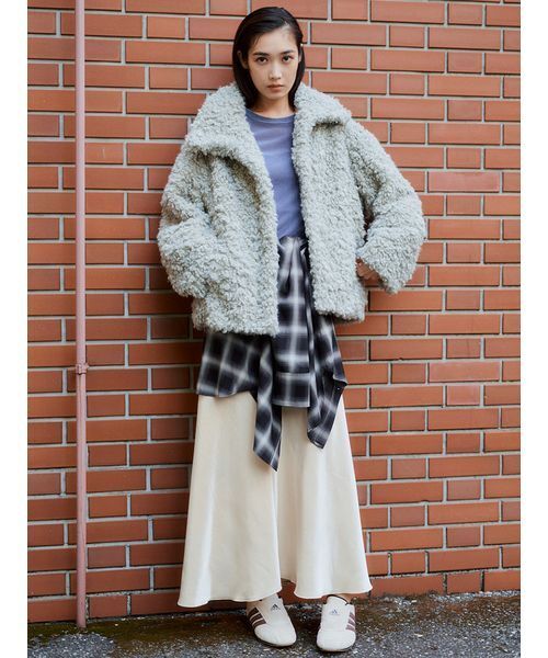 新品未使用タグ付　emmi ボリュームボアコート セール】ボリュームボアコート（ピーコート）｜emmi（エミ）の