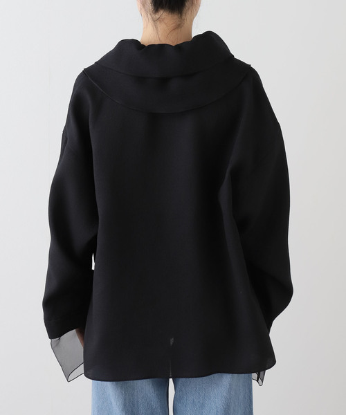 MIOSMOKEY（MIOSMOKEY）の「【MIOSMOKEY】RUFFLE BLOUSE（シャツ/ブラウス・レディース・ブラック/ホワイト・38）」の12枚目の写真