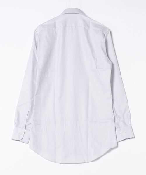TOKYO SHIRTS(トウキョウシャツ)の「【超形態安定】 形態安定ノンアイロン ワイド 長袖ビジネスワイシャツ(大きいサイズ・長いサイズ)(ビジネスシャツ・メンズ・グレー・首回り42cm-裄丈90cm/首回り43cm-裄丈90cm/首回り45cm-裄丈82cm/首回り45cm-裄丈86cm/首回り45cm-裄丈90cm/首回り47cm-裄丈86cm/首回り47cm-裄丈90cm/首回り39cm-裄丈88cm/首回り41cm-裄丈90cm)」の6枚目の写真