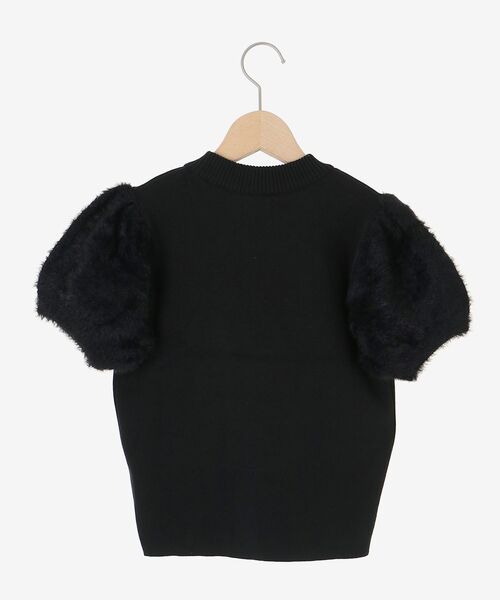 MAJESTIC LEGON（マジェスティックレゴン）の「キラキラ袖シャギーニット（ニット/セーター・レディース・ピンク/ブラック/アイボリー・MEDIUM）」の15枚目の写真