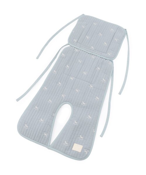 petit main（プティマイン）の「キルト刺しゅうベビーカーシート（その他ベビー用品・キッズ・アイボリー/ライトブルー/ライトピンク・F）」の2枚目の写真