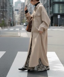 本格派。イージーケア ロングシャツワンピース