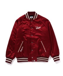 A BATHING APE | BAPE SATIN VARSITY JACKET(スタジャン)