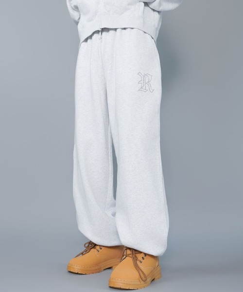 SPINNS（スピンズ）の「【セットアップ可能】ワンポイントスウェットパンツ/ライトストーン（スウェットパンツ・メンズ・ブラック/杢グレー/アッシュグレー・M/S）」の2枚目の写真