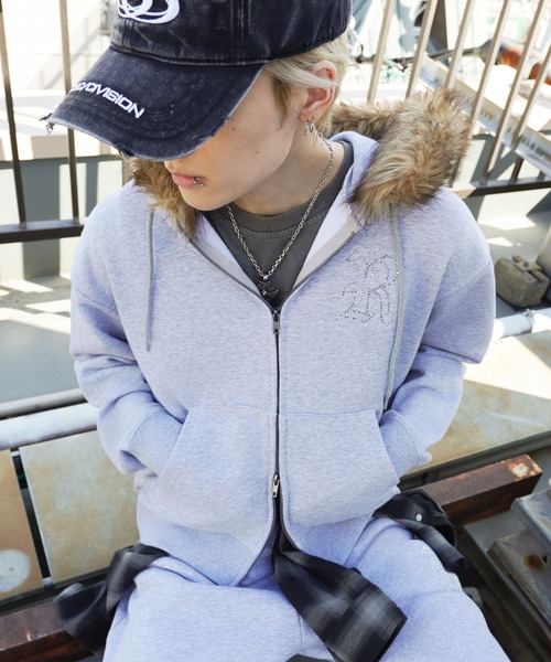 SPINNS（スピンズ）の「【セットアップ可能】ワンポイントスウェットパンツ/ライトストーン（スウェットパンツ・メンズ・ブラック/杢グレー/アッシュグレー・M/S）」の13枚目の写真