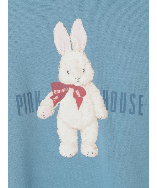 PINK HOUSE(ピンクハウス)の「バラ園うさぎプリントフード付きトレーナー(スウェット・レディース・レッド/ピンク/ライトグリーン/チョコ/ブルー・フリー)」の17枚目の写真