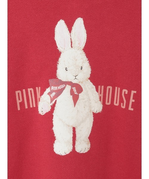 PINK HOUSE(ピンクハウス)の「バラ園うさぎプリントフード付きトレーナー(スウェット・レディース・レッド/ピンク/ライトグリーン/チョコ/ブルー・フリー)」の19枚目の写真