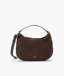 良品✨ アニエスべー ハンドバッグ ブラウン オールレザー ドーム型 トートバッグ｜agnès b.｜アニエスベー公式オンラインブティック