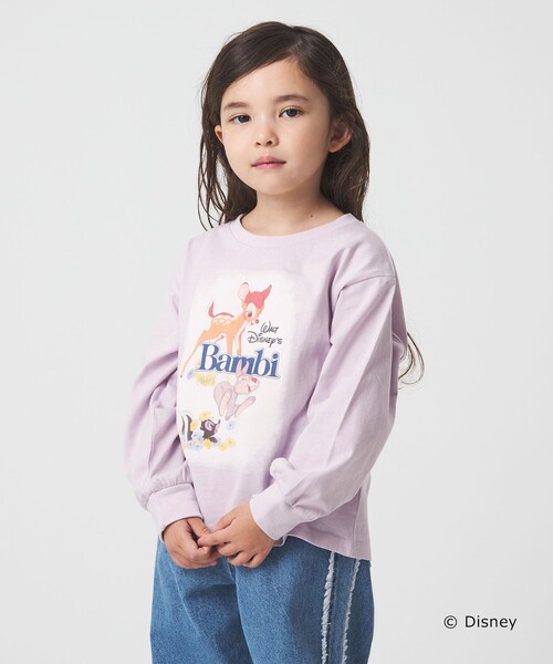 green label relaxing(グリーンレーベルリラクシング)の「【別注】<Disney>キャラクター 長袖スウェット / キッズ 100cm-130cm(パーカー・キッズ・ホワイト/ライラック・130cm/110cm/100cm/120cm)」の3枚目の写真