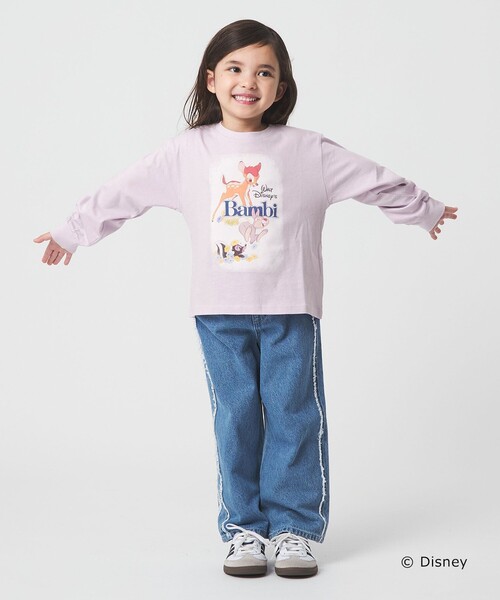 green label relaxing(グリーンレーベルリラクシング)の「【別注】<Disney>キャラクター 長袖スウェット / キッズ 100cm-130cm(パーカー・キッズ・ホワイト/ライラック・130cm/110cm/100cm/120cm)」の4枚目の写真