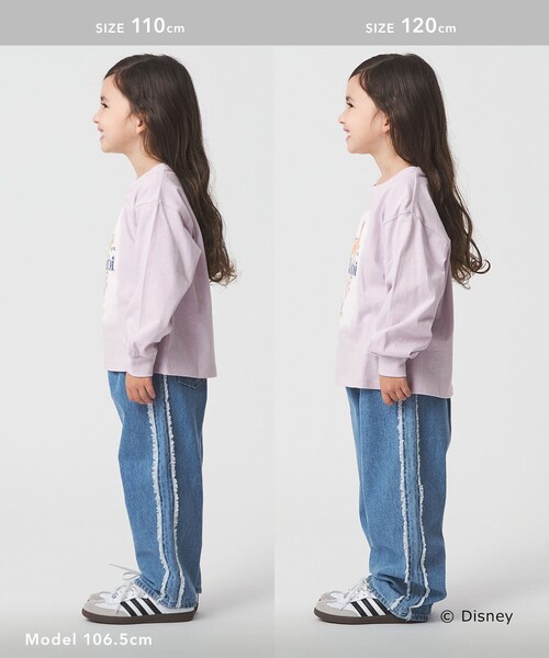 green label relaxing(グリーンレーベルリラクシング)の「【別注】<Disney>キャラクター 長袖スウェット / キッズ 100cm-130cm(パーカー・キッズ・ホワイト/ライラック・130cm/110cm/100cm/120cm)」の6枚目の写真
